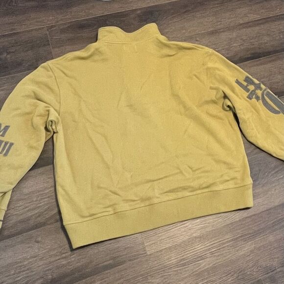 Honor The Gift Prep School Henley Sweatshirt Size 3XL Mustard Yellow Pullover - Picture 9 of 11